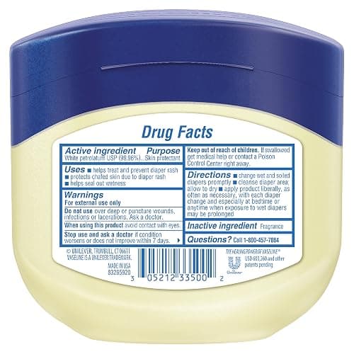 Vaseline Original Petroleum Healing Jelly For Dry Cracked Skin 13oz 1ct | Moisturizing skin protectant for minor cuts, burns and eczema; fragrance-free, hypoallergenic and dermatologist recommended thumbnail 2