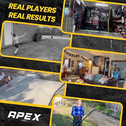 Apex Sports 4x4.5 Ft Baseball Rebounder, Multi-Sport Trainer for Soccer and Volleyball, Adjustable Angles, Easy Storage, Durable Construction, Enhances Agility, Precision, Reflexes, Solo Practice thumbnail 7