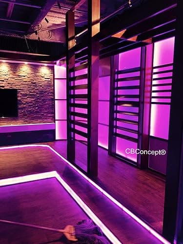 CBConcept UL Listed, 20 Feet,Super Bright 5400 Lumen, Pink, Dimmable, 110-120V AC Flexible Flat LED Strip Rope Light, Commercial Grade, Indoor Outdoor use, Ready to Plug n Shine thumbnail 8