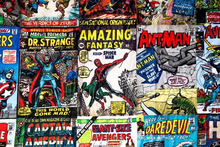 Marvel Comics Oversized Fleece Throw Blanket with Spider-Man, Captain America, Black Panther, More | Superhero Geeky Home Decor | Soft and Cozy Sherpa Blanket | 54 x 72 Inches thumbnail 3