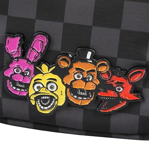 Five Nights at Freddy’s Checkered Belt Bag with Character Icons and Adjustable Strap thumbnail 5