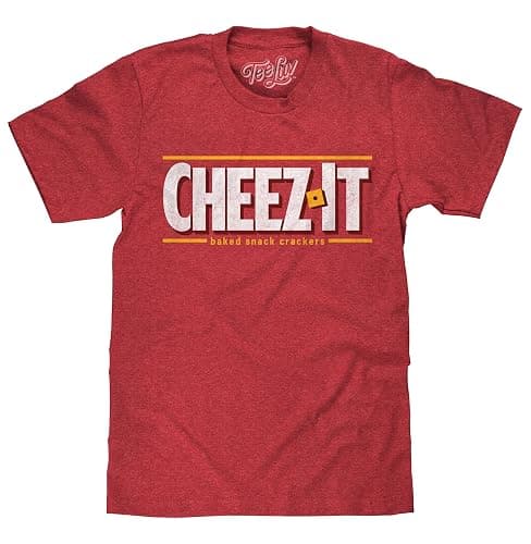 Tee Luv Men's Cheez-It Faded Snack Logo Shirt - Image 1