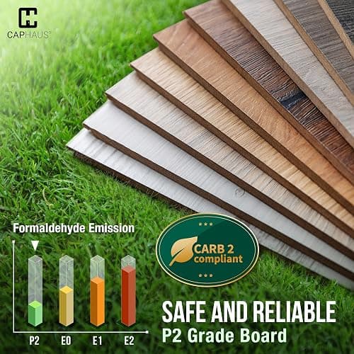 CAPHAUS 5 Tier Ladder Bookshelf, 24 Inch Width Free Standing Shelf, Bookcase Shelf Storage Rack Organizer, Industrial Book Shelves for Home Office, Living Room, Kitchen, White Shelves & Gold Frame thumbnail 7