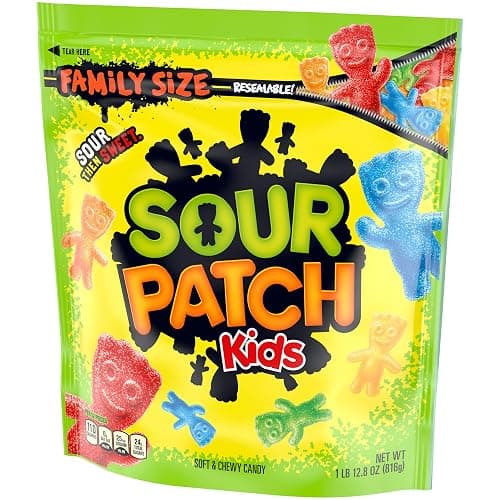 Chewy & Soft Sour Patch Kids, Assorted Fruits, Family Size, 1.8 lb thumbnail 13