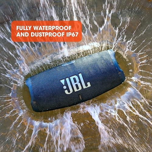 JBL CHARGE 5 - Portable Waterproof (IP67) Bluetooth Speaker with Powerbank USB Charge out, 20 hours playtime, JBL Partyboost (Blue) thumbnail 5