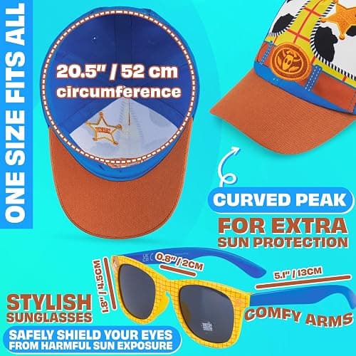 Sonic The Hedgehog | Disney Toy Story Baseball Cap and Sunglasses Set for Boys UV 400 Sun Protection Gifts for Kids thumbnail 6
