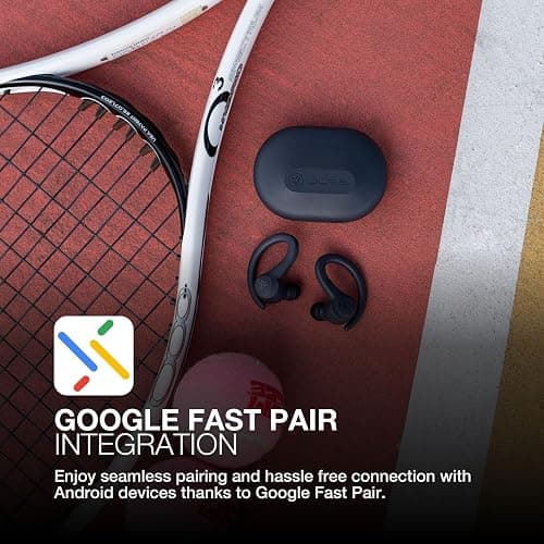 JLab Go Sport+ Wireless Workout Earbuds Featuring C3 Clear Calling, Secure Earhook Sport Design, 35+ Hour Bluetooth Playtime, and 3 EQ Sound Settings (Light Blue) thumbnail 6