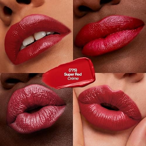 Revlon Super Lustrous Lipstick, Creamy Formula For Soft, Fuller-Looking Lips, Moisturized Feel, 775 Super Red, 0.15 oz thumbnail 2