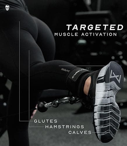 Gymreapers Ankle Straps For Cable Machine Kickbacks, Glute Workouts, Lower Body Exercises - Adjustable Leg Straps with Neoprene Padding thumbnail 5