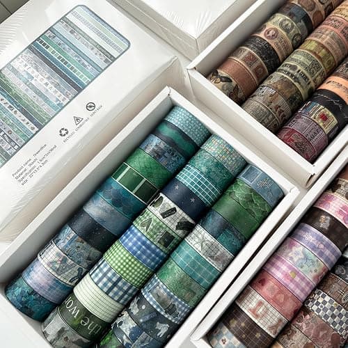 YUBBAEX Cute Washi Tape Value Pack 36 Rolls Aniamls Printed Masking Tape Kawaii Decorative for Arts, DIY Crafts, Journal Supplies, Planners, Scrapbook, Card/Gift Wrapping (Girly Style) thumbnail 6