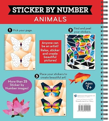 Brain Games - Sticker by Number: Animals (28 Images to Sticker) thumbnail 2