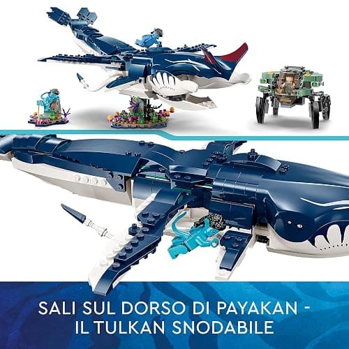 LEGO Avatar Tulkun Payakan e Crabsuit, Sottomarino e Animale Giocattolo di Pandora Simile alla Balena dal Film La Via dell'Acqua, Giochi d'Avventura per Bambini e Bambine da 10 Anni, Idea Regalo 75579 thumbnail 4
