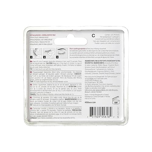 KISS Strip Eyelash Adhesive, Clear 0.176 Oz KPLGL01 (Pack of 2) thumbnail 9