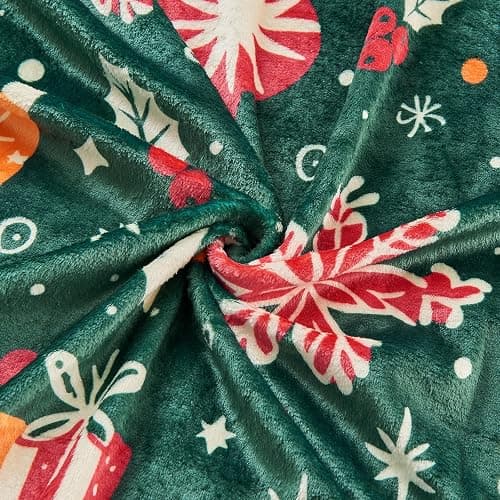 Gogreen Cozy Blanket Printed Blanket Throw Blanket, 300 GSM Fleece Blanket Throw Size Blanket for Home Decoration, Ultra Soft Blanket Microfiber Throw Blanket (Throw - 50" x 60", Christmas Light) thumbnail 4