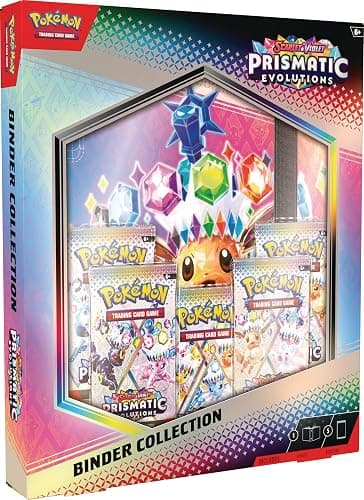 Pokémon TCG: Scarlet & Violet—Prismatic Evolutions Binder Collection (Binder with 378 Pockets & 5 Booster Packs) thumbnail 3