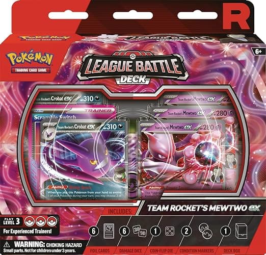Pokémon TCG: Team Rocket’s Mewtwo ex League Battle Deck - Image 1