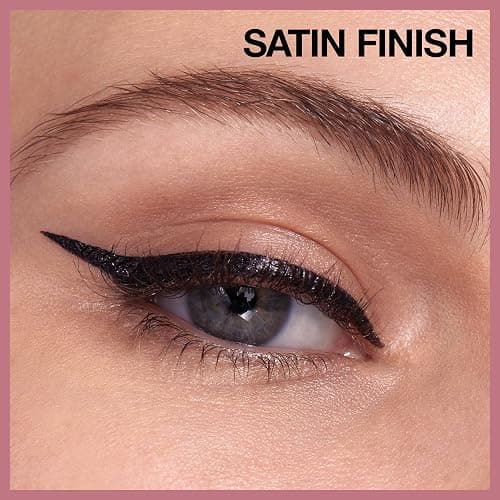Maybelline Hyper Easy Liquid Pen No-Skip Eyeliner, Satin Finish, Waterproof Formula, Pitch Black, 0.018 Fl Oz thumbnail 5