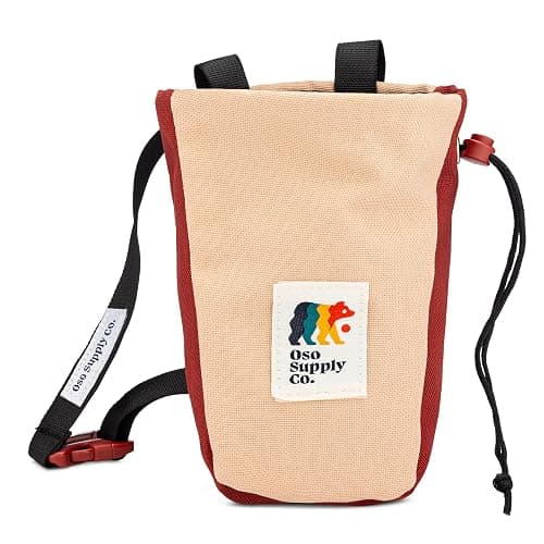 Oso Supply Co - Del Cerro - Chalk Bag for Rock Climbing, U-Shaped Chalk Bucket with Zippered Pocket, Drawstring, Abrasion-Resistant Fabric, Perfect Gear for Indoor/Outdoor Climbing Bouldering - Image 1
