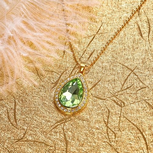 FRTTVM Princess Tiana Tiaras and Necklace for Women Green Princess Tiana Crown Birthday Halloween Party Princess Tiana Accessories thumbnail 4