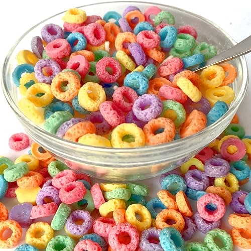 Evovee Fruit Loop Cereal Candle Bowl Gifts - Funny Novelty Food Scented Cute Candle - Image 1