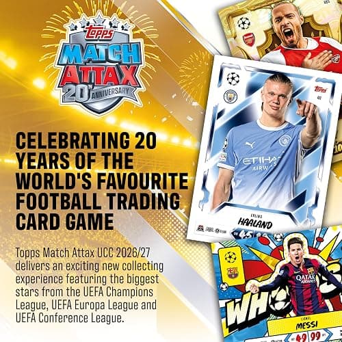 Topps Match Attax UCC 2026/27 - Booster Tin 1 (Strike Team) | Each Booster Tin contains 36 cards, including four exclusive Age of Heroes Limited Edition cards. thumbnail 3