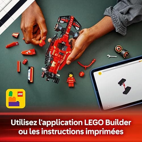 LEGO Speed Champions Voiture F1 Ferrari SF-24 - Jeu de Construction avec Véhicule de Course - Minifigurine Collector de Pilote de Formule 1 - Décoration de Noël - Cadeau Garçon ou Fille 10 Ans 77242 thumbnail 7