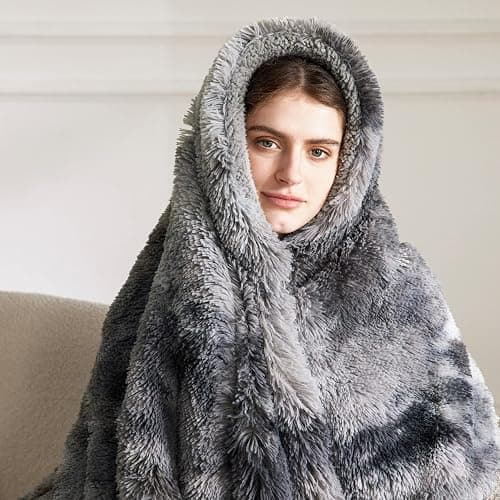 Bedsure GentleSoft Fluffy Fuzzy Faux Fur Throw Blanket for Couch, Soft Sherpa Fleece Cozy Gifts for Women, Plush Bed Blanket Christmas Room Decor for Men, Thick Warm Minky Teen Gifts Winter Bedding thumbnail 8