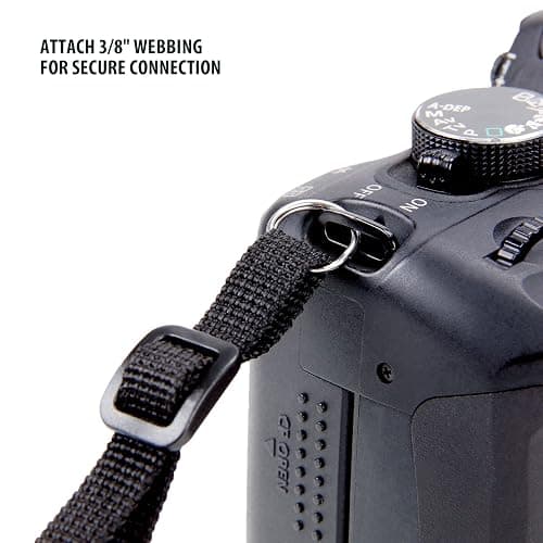 USA Gear TrueSHOT Camera Strap Neoprene Camera Straps - Padded Neck Strap, Pockets, and Quick Release Buckles - Compatible with Canon, Nikon, Sony and More DSLR and Mirrorless Cameras (Black) thumbnail 7