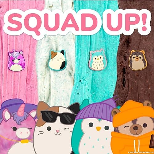 Original Squishmallows Premium Cloud Slime - 4-Pack Scented Slimes thumbnail 5