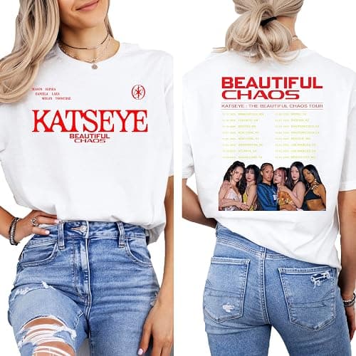 Katseye Hoodie - Beautiful Chaos 2025 Tour Shirt, Global Girl Group Fan Concert Style T-Shirt Sweatshirt Hoodie, Unisex Streetwear Top, 2025 Tour Merch, Music Fashion Tshirt, Gift for Girl Group Fans thumbnail 4