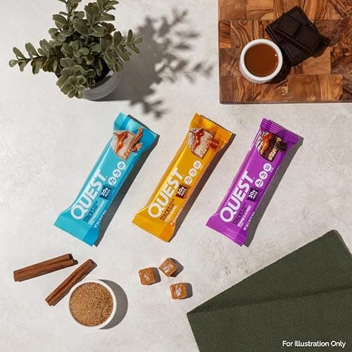 Quest Nutrition Stacks Protein Bars, Cinnamon Brown Sugar, 20g Protein, 2g Net Carbs, 1g Sugar, High Fiber, Low Sugar, Gluten Free, 12 Count thumbnail 7