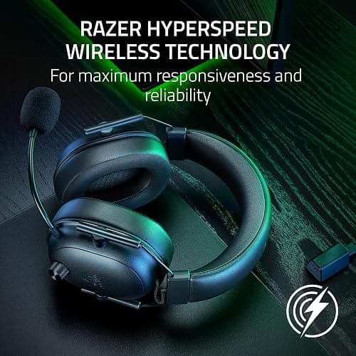 Razer BlackShark V2 HyperSpeed Wireless Gaming Headset: 2.4GHz, Bluetooth or USB - THX Spatial Audio - Titanium 50mm Drivers - 70 Hr Battery - for Xbox Series X, Series S, PS5, PC, Switch 2 - Black thumbnail 4