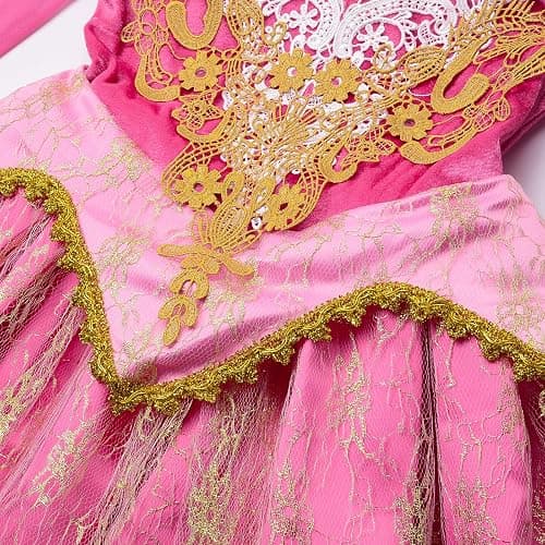 JerrisApparel Girls Pink Princess Costume Halloween Cosplay Party Dress up thumbnail 6