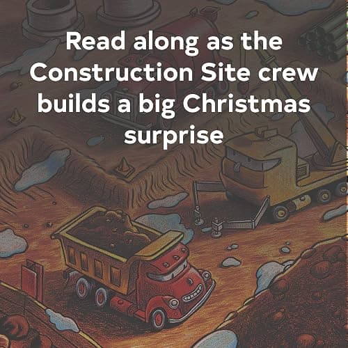 Construction Site on Christmas Night: (Christmas Book for Kids, Children's Book, Holiday Picture Book) thumbnail 3
