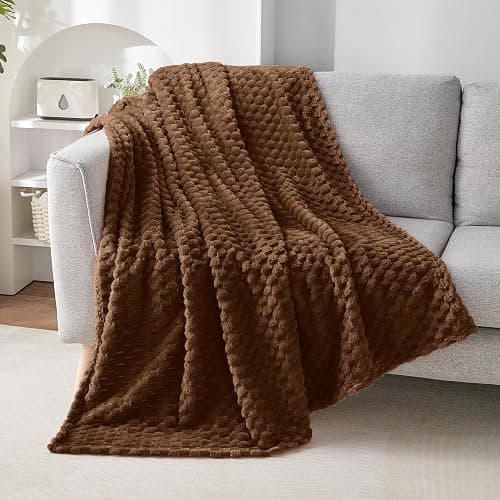 EXQ Home Turtle Shell Throw Blanket Navy Blue for Couch Gentle Soft Fleece | 3D Jacquard Texture 50"x60", Ultra-Soft Lightweight Flannel, Versatile Home Decor, All-Season Warmth, Thoughtful Gift Choice thumbnail 4