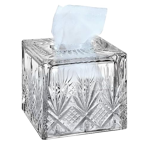 Godinger Dublin Crystal Tissue Box - Image 1