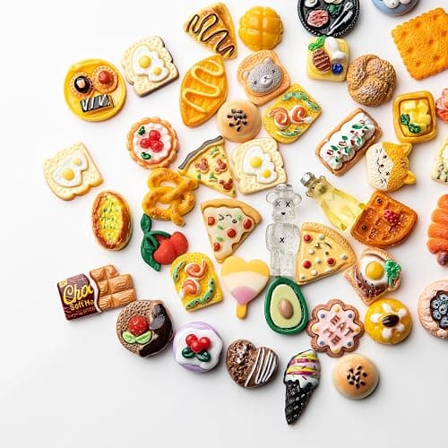 Slime Charms Food Cute Set - Mixed Lot Assorted Food Resin Flatback Cute Sets for DIY Crafts Making,Decorations,Scrapbooking,Embellishments,Hair Clip 25pcs thumbnail 7