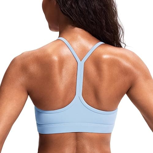 Smooth Sports Bras for Women Workout Tops Y-Back Padded Yoga Bra Basic Wireless Bra - Image 1