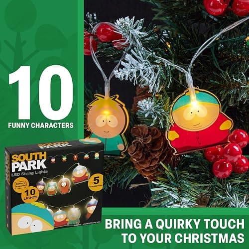 South Park LED String Lights 10 pcs, Funny Fairy Lights 1.65m, Indoor Bedroom Decor Accessories thumbnail 2