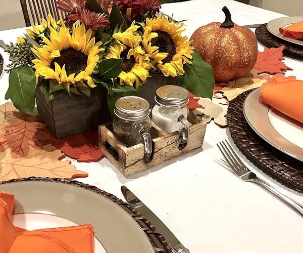 Mason Jar Salt and Pepper Shakers - Glass Shaker Set with Wood Holder Caddy, Easy to Clean & Refill for Farmhouse Kitchen Table, Home and Gifts thumbnail 2