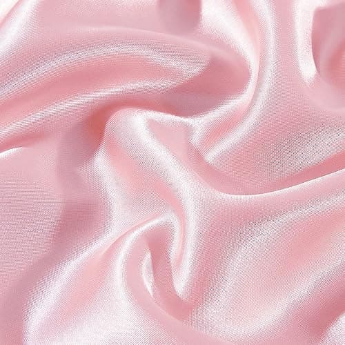 EHEYCIGA Satin Pillow Cases 2 Pack Pink, Silky Pillowcases for hair and skin with Envelope Closure, Standard Size, 50x75 cm thumbnail 7