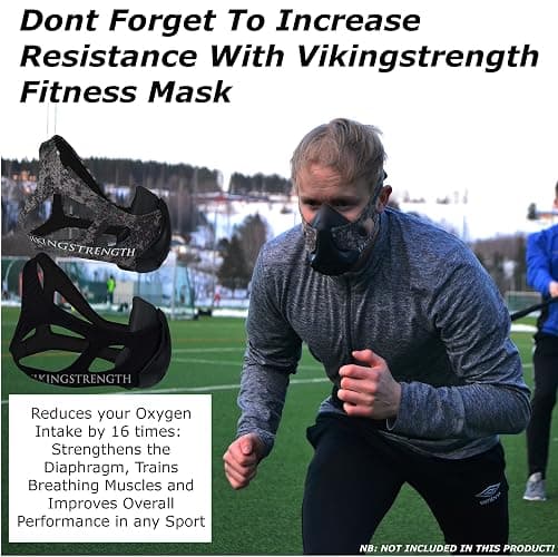 Vikingstrength - 360° Resistance Running Training Bungee Band (Waist) for Speed, Fitness Agility, Speed Strength – Gym Equipment for Football, Basketball, Solo or Partner + V-Strength Workout App thumbnail 7