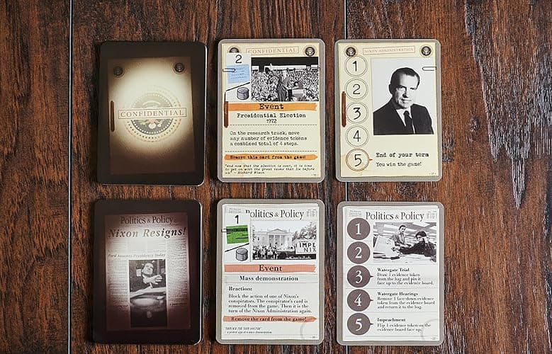 Capstone Games: Watergate, Strategy Board Game, History of Watergate Included, 2-Player Game of The Year 2019, Ages 12 and Up, 30-60 Minute Playtime thumbnail 5