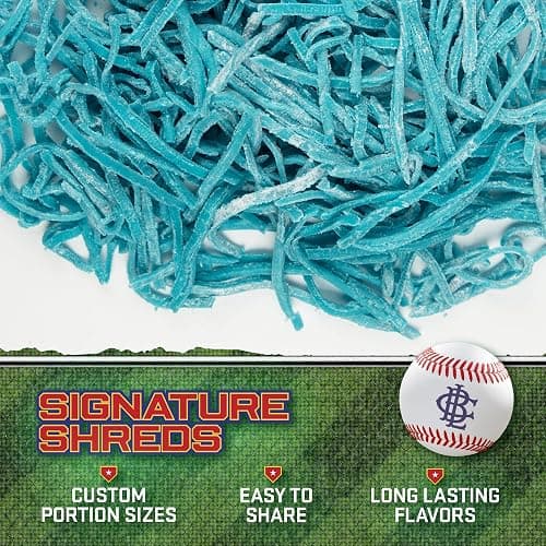 Big League Chew Cotton Candy Bubble Gum 3-Pack - 2.12oz Packets - Curveball Cotton Candy Baseball Gum - Big League Chew Baseball Sweet Set for Treats, Party Favors & More thumbnail 3