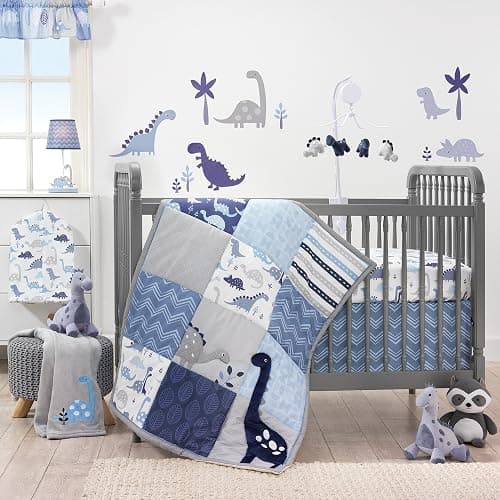 Navy blue dinosaur stuffed animal thumbnail 4