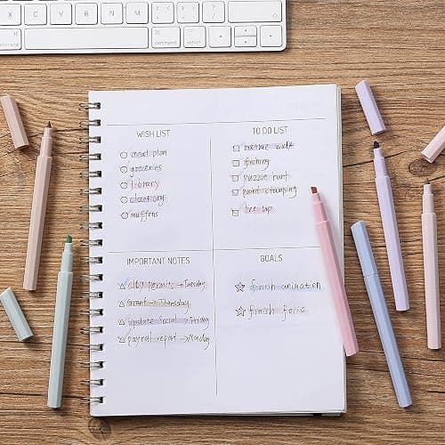 Mr. Pen- Aesthetic Highlighters No Bleed, 6 Pack, Pastel Colors, Chisel Tip | Cute Bible Highlighters Assorted Colors for Journaling, Highlighting, Underlining, Fast Dry, Back to School Supplies thumbnail 2