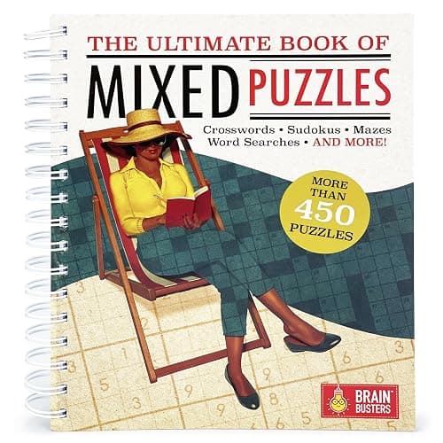The Ultimate Book of Mixed Puzzles: More than 450 Puzzles for Adults Including Word Searches, Crosswords, Sudoku, Mazes and More! (Part of the Brain Busters Puzzle Collection) - Image 1