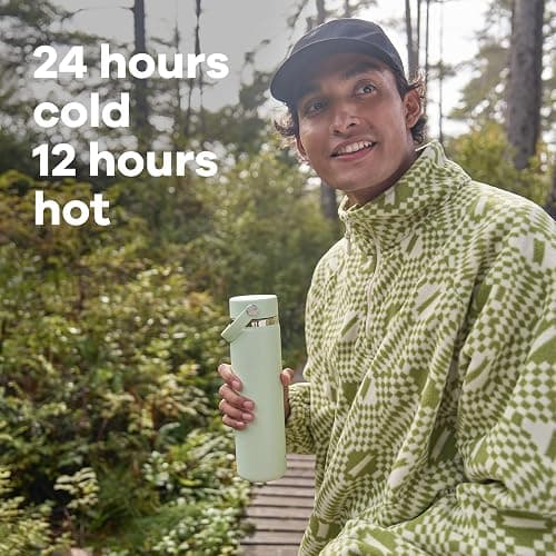 Hydro Flask Water Bottle - Insulated Stainless Steel - Wide Mouth Flex Lid, Non Spill, Leakproof and Refillable in 40 Oz thumbnail 5