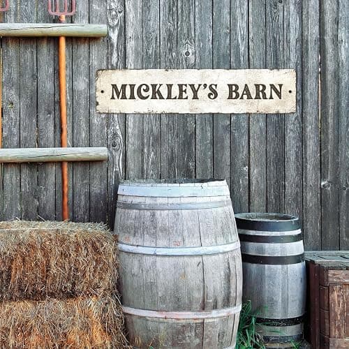 Rustic Custom Sign, Personalized Metal Signs, Gift for Him Men Dad, Man Cave, Indoor and Outdoor Use, 4x18 Inches, ACM, Fade Resistant, Made in the USA thumbnail 8