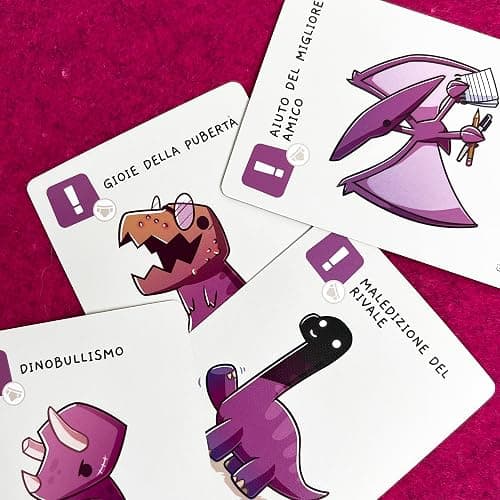 Asmodee - Happy Little Dinosaurs: Pericoli della Pubertà - Espansione Gioco da Tavolo, 2-4 Giocatori, 8+ Anni, Edizione in Italiano thumbnail 5